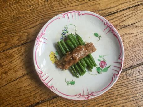 Shojin ryori – Haricots verts sauce miso aux noix