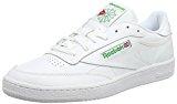 Reebok Club C 85, Sneakers Basses homme - Blanc (Intense-White / Green), 42.5 EU