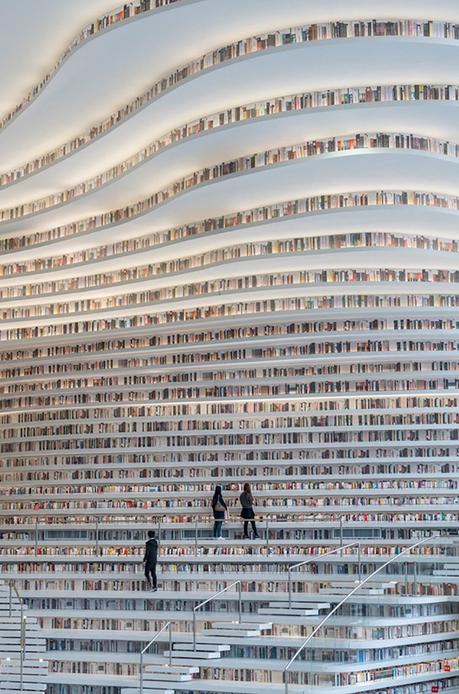 La bibliothèque chinoise de Tianjin Binhai, la plus belle du monde? Presque tianjin-binhai-library-culturainquieta4