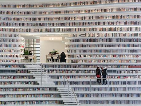 La bibliothèque chinoise de Tianjin Binhai, la plus belle du monde? Presque tianjin-binhai-library-culturainquieta3