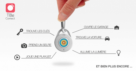 Le porte clé et bouton connecté, TiBe Connect Le porte clé et bouton connecté, TiBe Connect