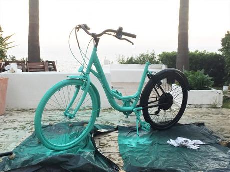 Attention ça sèche - upcycling customisation vélo