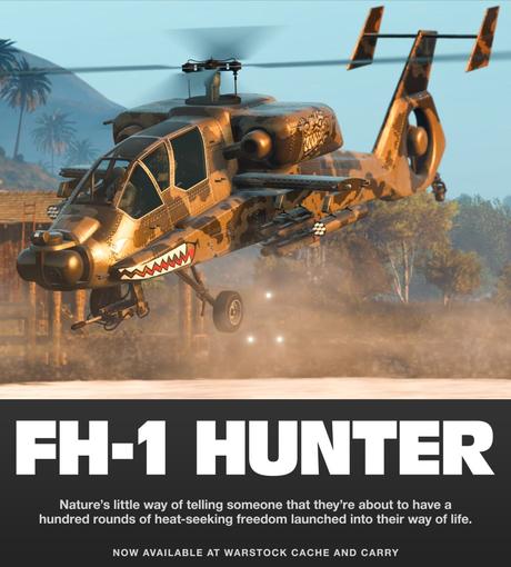 L’hélicoptère FH-1 Hunter est disponible dans GTA Online L’hélicoptère FH-1 Hunter est disponible dans GTA Online