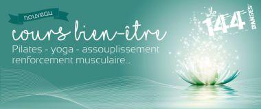 BON PLAN Le 144 - Promo cours yoga et pilates