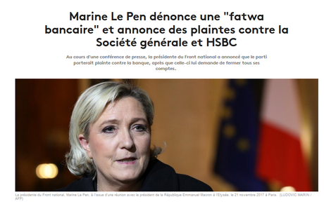 #FN : mémé Le Pen prise en otage par les 40 voleurs islamo-gauchistes de la #SocieteGenerale… 😂😂😂