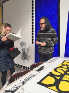 Une visite d’ un atelier d’artiste —- celui de AKI KURODA