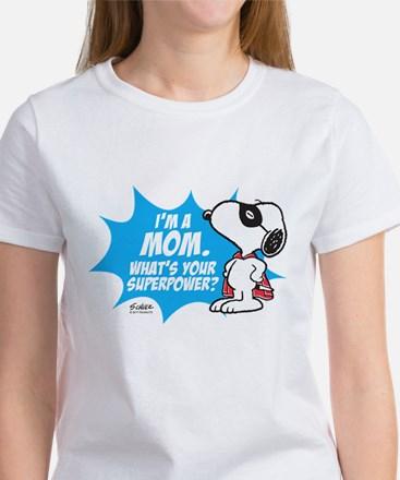 Peanuts Superhero Women's Classic White T-Shirt