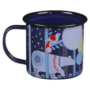Quelques idées cadeaux pour les amoureux de livres mug-en-acier-emaille-avec-motif-folklore-bleu-marine