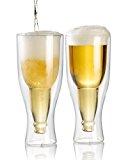 2 verres à bière à double paroi - 30 cl