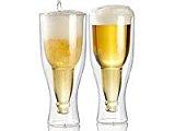 Pack de 2 verres à bière à double paroi - 20 cl