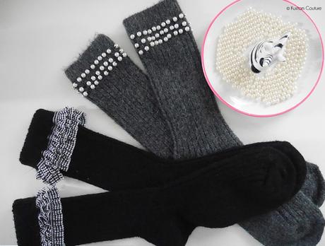 DIY mode – 2 customisations de chaussettes