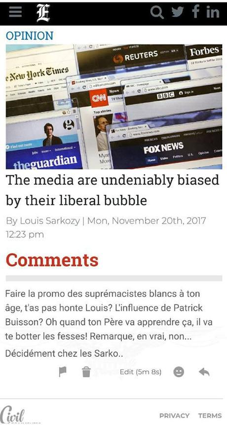 #Sarkozy junior, néo-con de père en fils (avec supplément nazi).