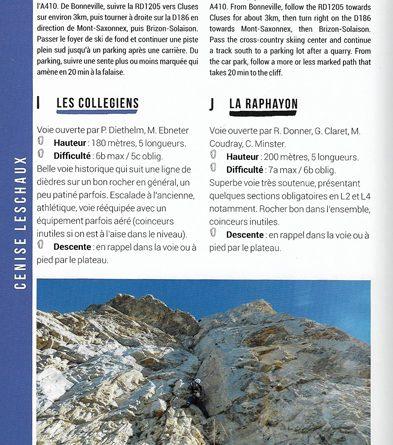 Avis topo: “Escalades autour d’Annecy” Topo escalade autour Annecy