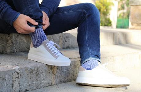 Chaussettes tricotées en coton Les Garçons Faciles