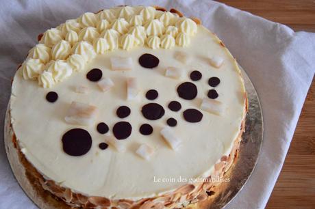 Entremet poires-chocolat