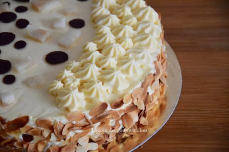 Entremet poires-chocolat