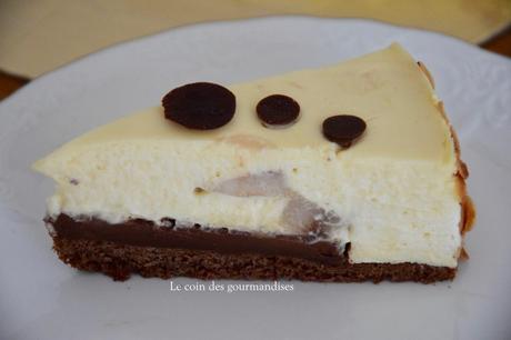 Entremet poires-chocolat