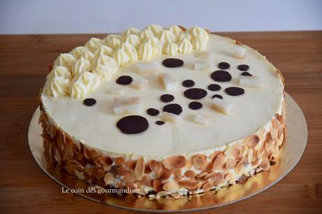 Entremet poires-chocolat