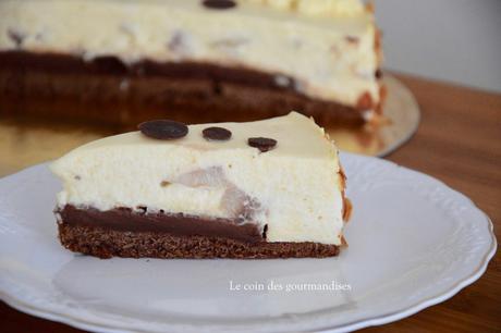 Entremet poires-chocolat