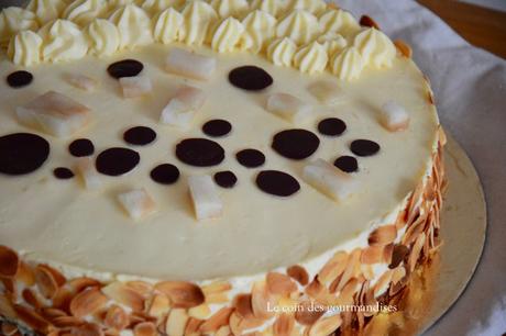 Entremet poires-chocolat