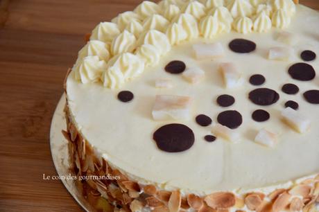 Entremet poires-chocolat