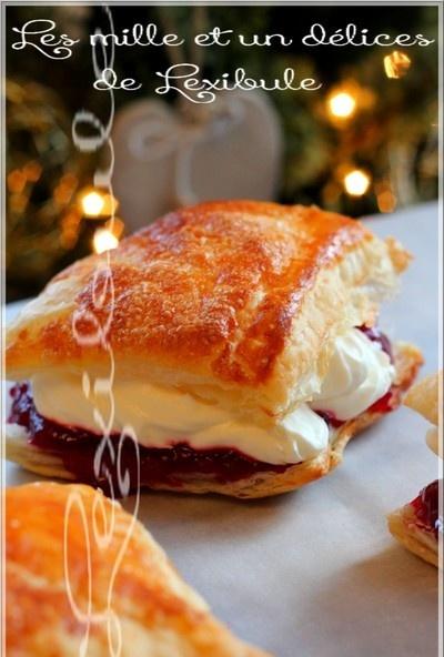 ~Feuilletés chocolat blanc et framboises~