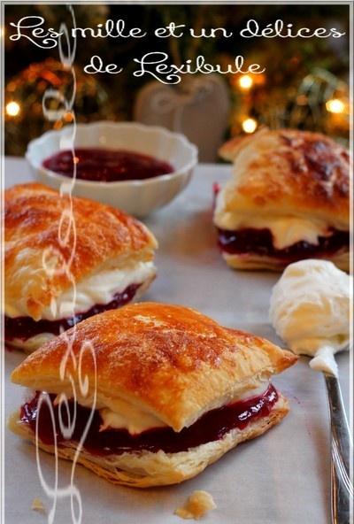 ~Feuilletés chocolat blanc et framboises~