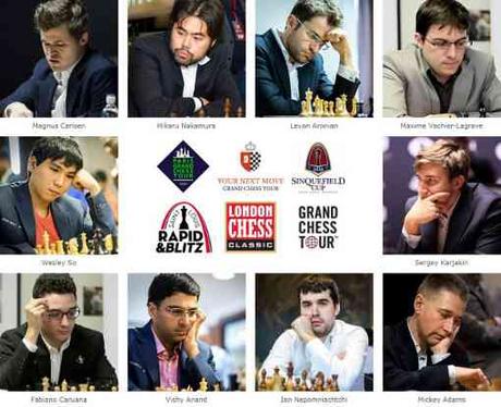 Les 10 joueurs d'échecs engagés à Londres