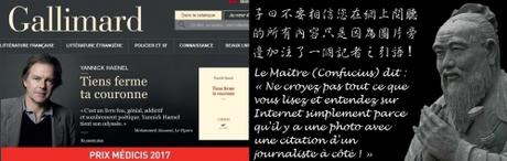 Petit précis (illustré) de décomposition de l'éditocratie littéraire, Made in France, par Damien Taelman Site Internet de Gallimard faisant la promotion de Haenel avec une citation de Mohammed Aïssaoui (du Figaro) lui-même publié par Gallimard....jpg