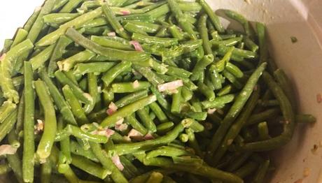 Salade de haricots verts à l’échalote