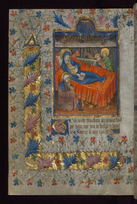 Nativite Amherst Hours Pays Bas XVeme W167 fol 33v Walters library