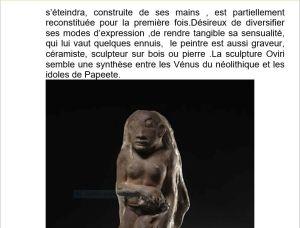 Éloges du Pacifique  exposition » Gauguin l’alchimiste »  – Pierre-Marc Levergeois – 29/ 11/ 2017