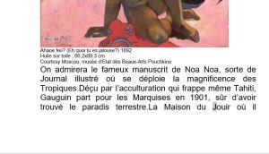 Éloges du Pacifique  exposition » Gauguin l’alchimiste »  – Pierre-Marc Levergeois – 29/ 11/ 2017