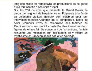 Éloges du Pacifique  exposition » Gauguin l’alchimiste »  – Pierre-Marc Levergeois – 29/ 11/ 2017