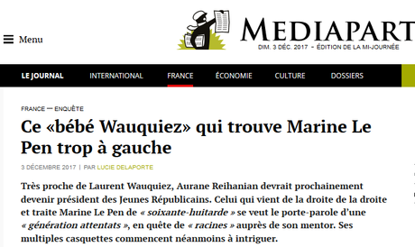 Avec Aurane Reihanian, Bébé Wauquiez, la « république » sent la m….. #LR #identitaires #antifa Avec Aurane Reihanian, Bébé Wauquiez, la « république » sent la m….. #LR #identitaires #antifa