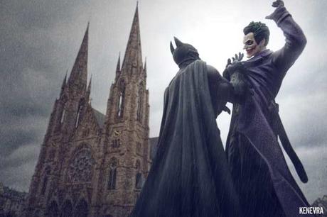 Les héros de Batman intégrés au décor de Strasbourg