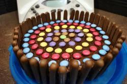 gâteau finger smarties chocolat