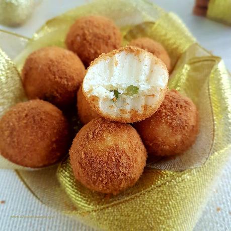 Truffes au chocolat blanc, coco et spéculoos