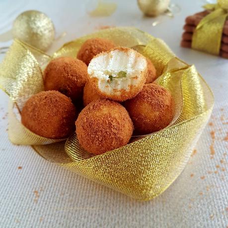 Truffes au chocolat blanc, coco et spéculoos