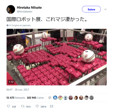 La table robot et les ballons La table robot et les ballons