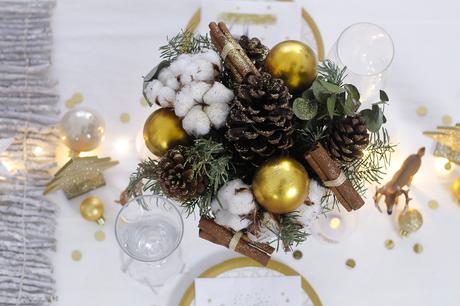 Une table de Noël en Or Une table de Noël en Or