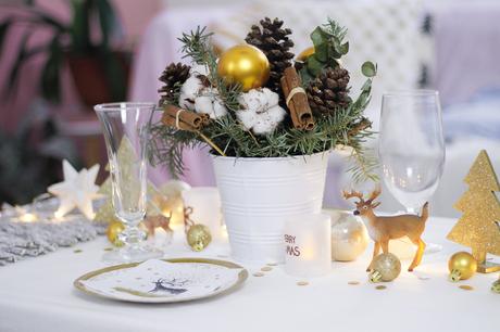Une table de Noël en Or Une table de Noël en Or