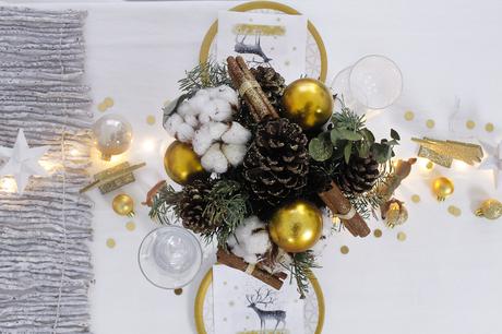 Une table de Noël en Or Une table de Noël en Or