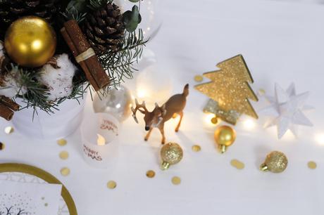 Une table de Noël en Or Une table de Noël en Or