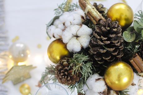 Une table de Noël en Or Une table de Noël en Or