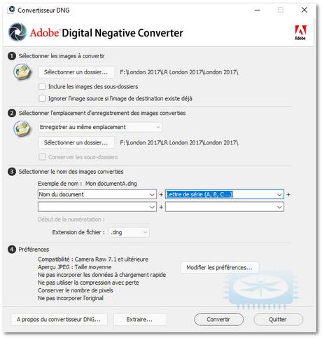 Adobe Digital Negative Converter