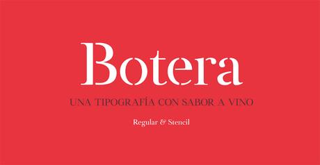 Le Botera, une typographie offerte, à déguster comme un bon vin
