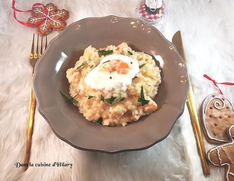 Risotto aux notes de truffe, burrata et crevettes - Dans la cuisine d'Hilary