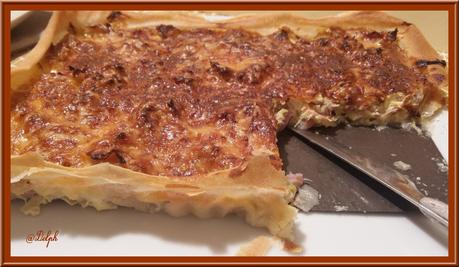 Tarte aux Poireaux et Lardons.