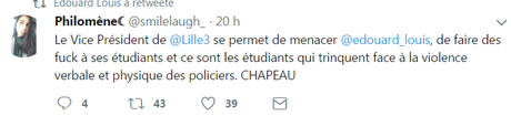 @edouard_louis et @gdelagasnerie agressés par les autorités de @Lille3 @edouard_louis et @gdelagasnerie agressés par les autorités de @Lille3